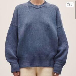 Babaa jumper no16 midnight ocean cotton sweater
